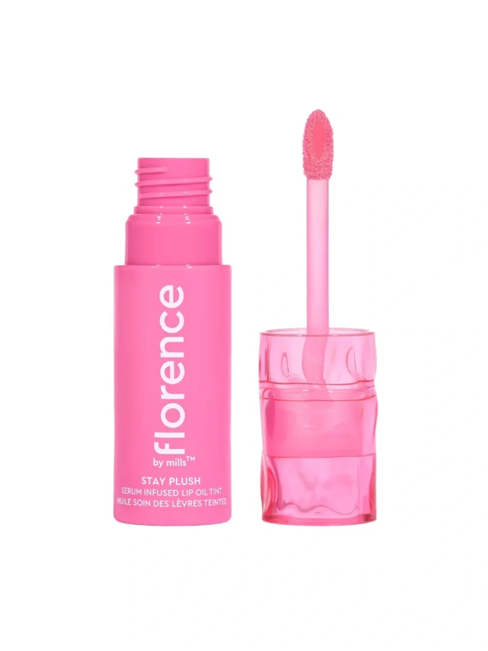 florence by mills Stay Plush Serum Infused Lip Oil Tint Color tutti frutti